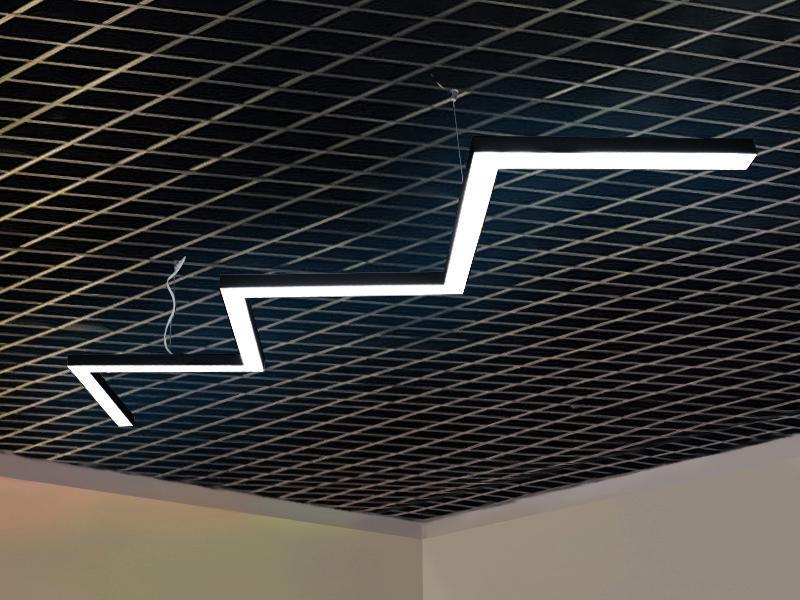 Подвесной светильник светодиодный LEDUA Левин 220V 201W 12600 Lm 6000К Черный (25344298) - фото 2 Подвесной светильник светодиодный LEDUA Левин 220V 201W 12600 Lm 6000К Черный (25344298) - фото 2