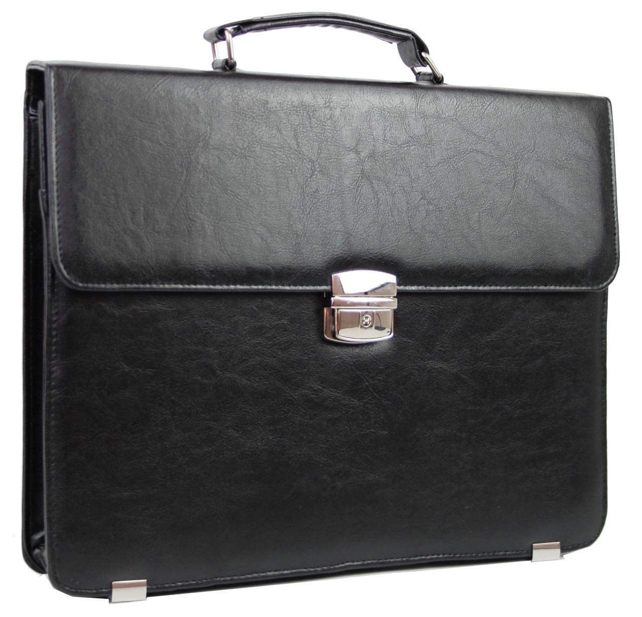 Портфель Exclusive кожзам Черный (728500-1 black)