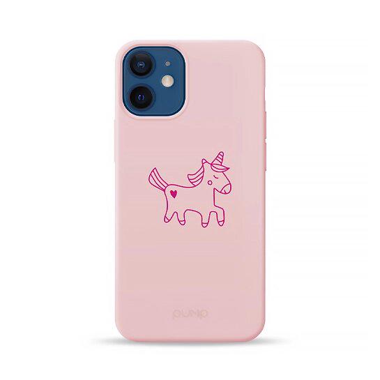 Чохол Pump Silicone Minimalistic Case для iPhone 12 mini Unicorn З малюнком Рожевий