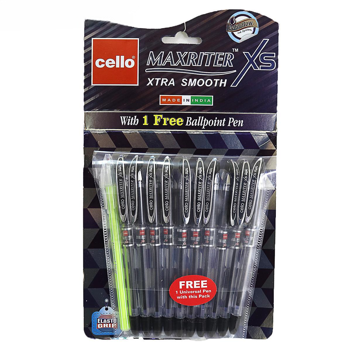 Ручка Cello Maxriter XS з додотковою ручкою 0,7 мм 10 шт. Червоний (MTT-184348)