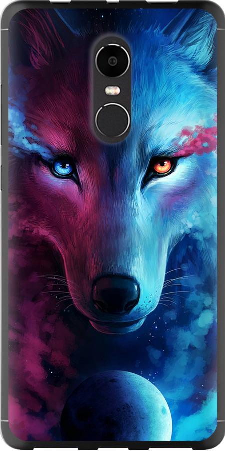 Чехол на Xiaomi Redmi Note 4X Арт-волк (3999u-951-42517)