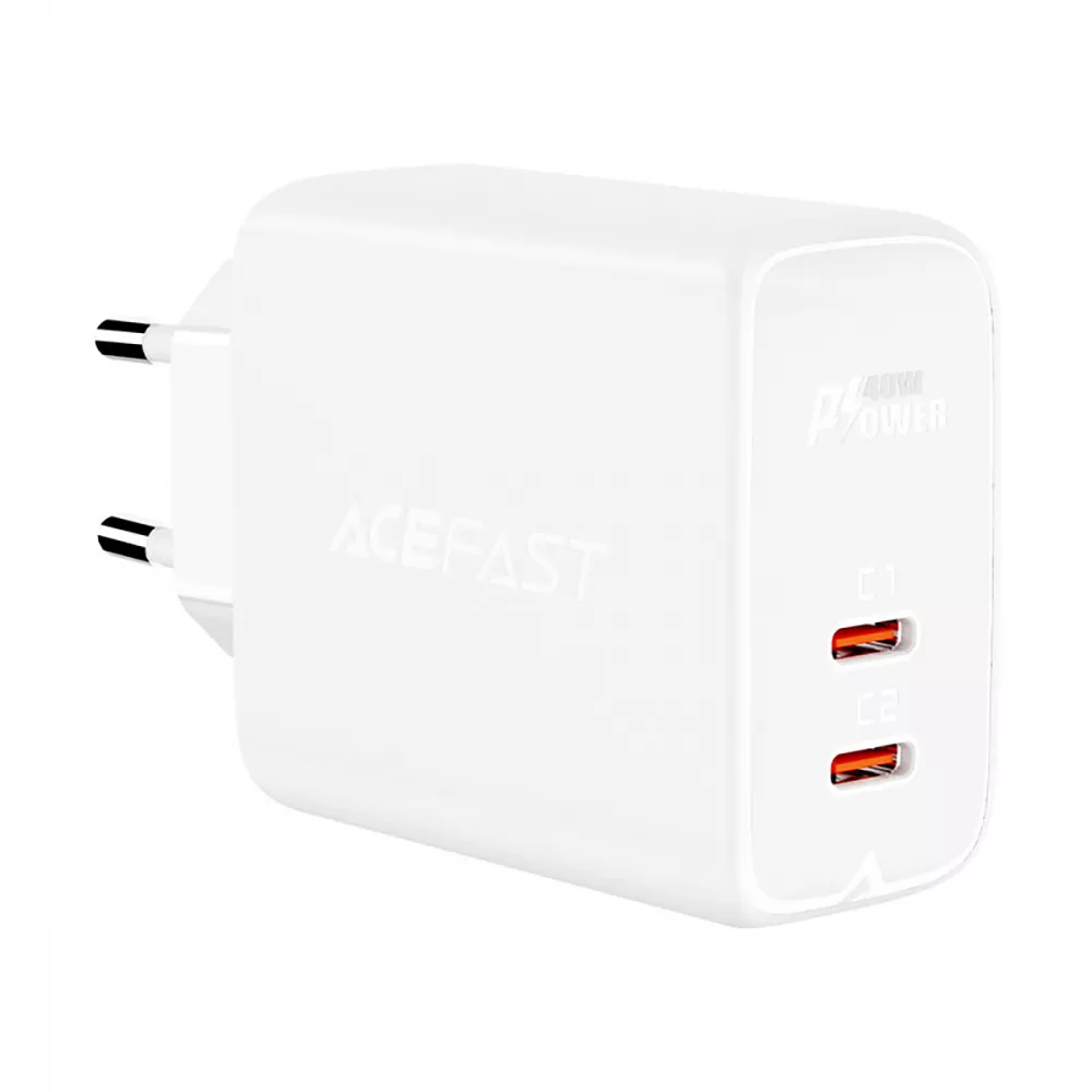 Зарядное устройство сетевое Acefast A9 PD 40 Вт White (1fe28c9e)