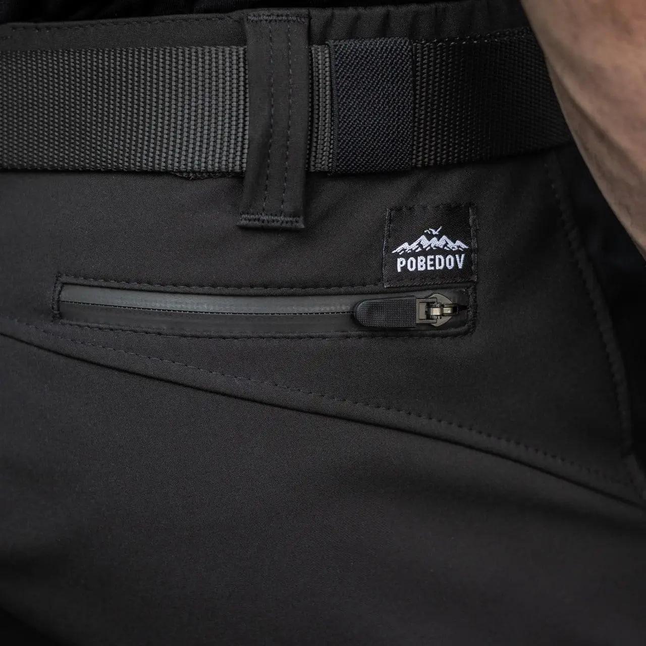 Спортивний костюм чоловічий демісезонний Pobedov Setup soft shell куртка/штани на флісі 3XL Сіро-чорний (26526/5) - фото 6
