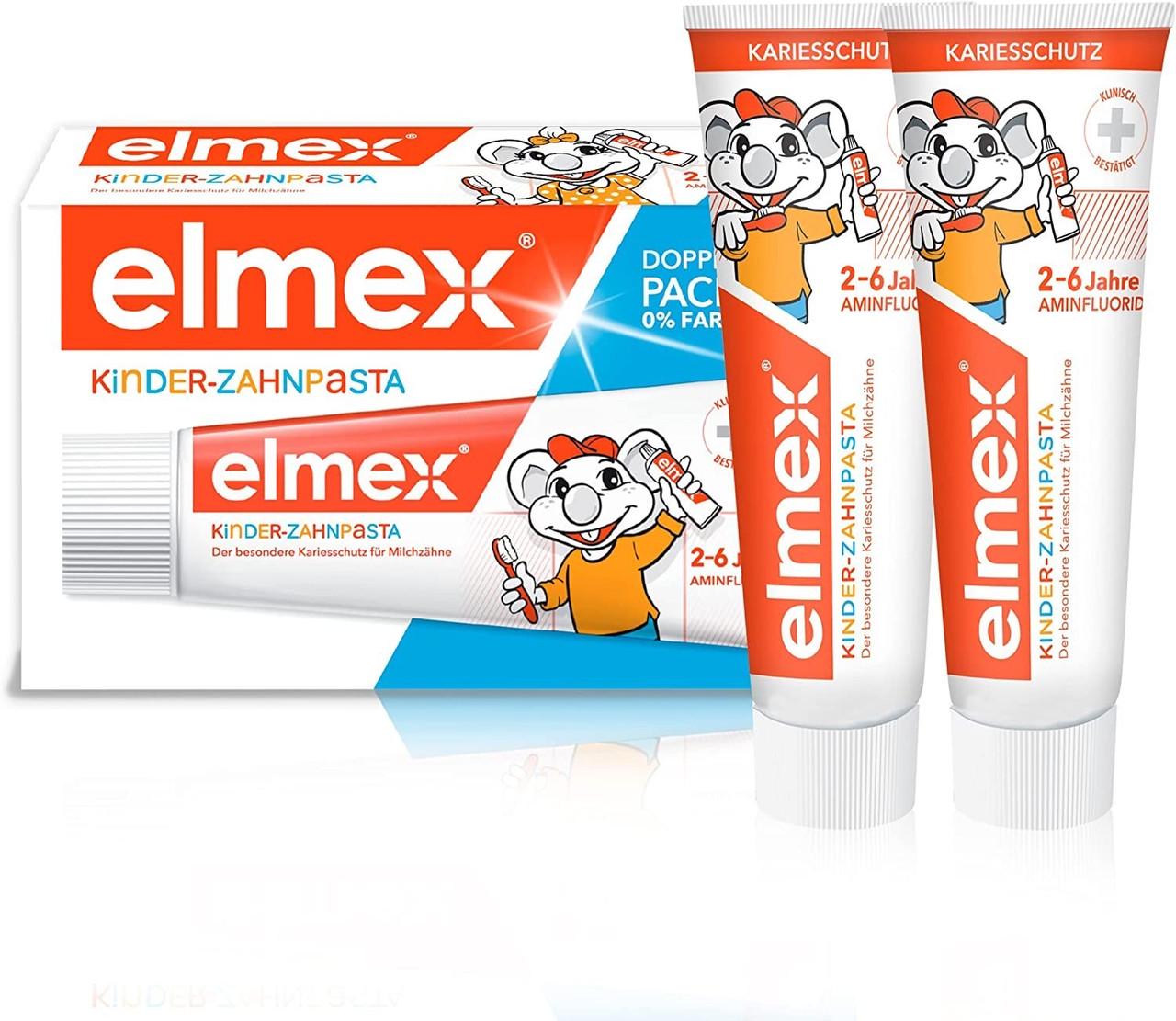 Зубная паста Elmex Kinder DOPPELPACK для детей от 2 зуба до 6 лет 2 по 50 мл