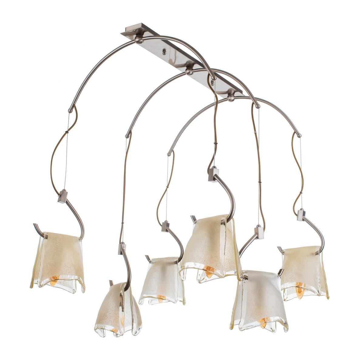 Люстра потолочная подвес на 6 плафонов лофт Brille Br-180S/6/1012020406