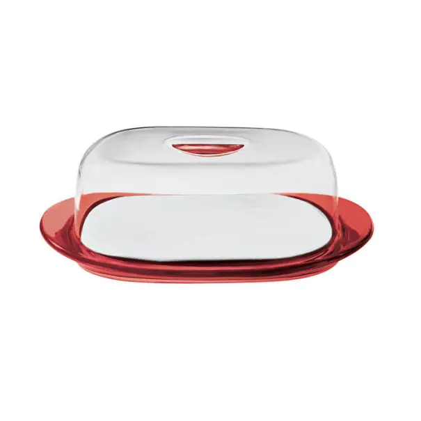 Блюдо для сыра с крышкой Guzzini Feeling 11300065 32х20,8 см Красный (169-135-11300065)