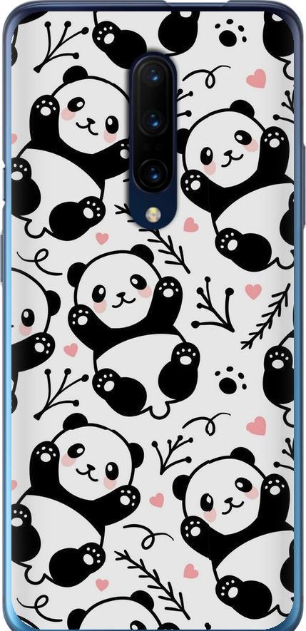 Чехол на OnePlus 7 Pro Панды (4318u-1696-42517)