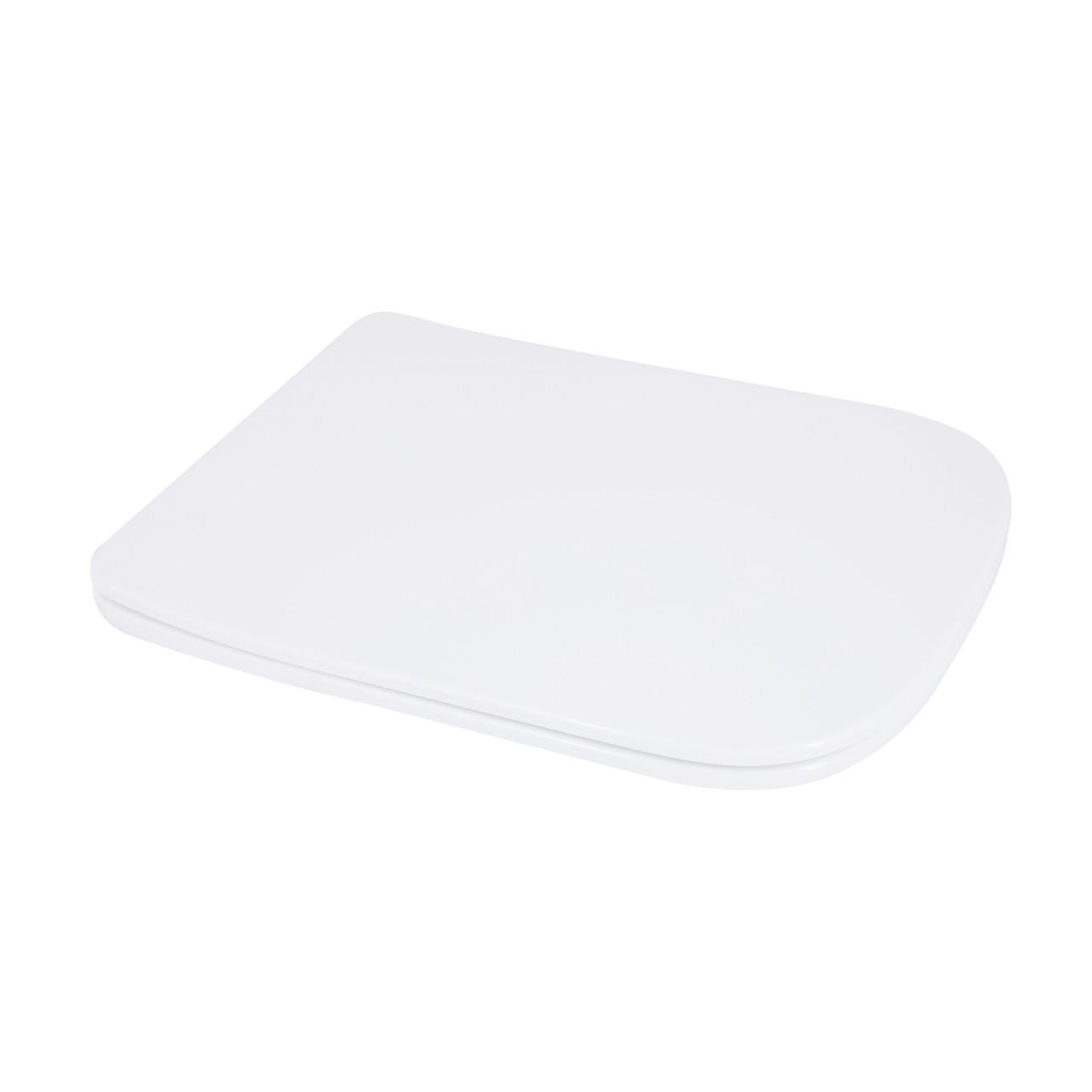 Сидение для унитаза напольного Qtap Aries с микролифтом Slim Duroplast/Quick Release QT03228302W3 445х360х30 мм White (2732980011)