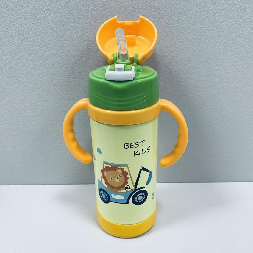 Термос детский A-PLUS 1775 с трубочкой из нержавеющей стали 320 мл Желтый (2331160726) - фото 4