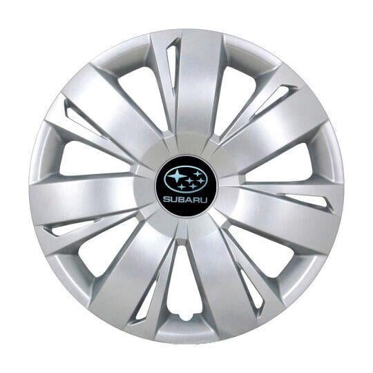 Автомобильные колпаки SKS 411 R16 с логотипом Subaru 4 шт. Серебристый