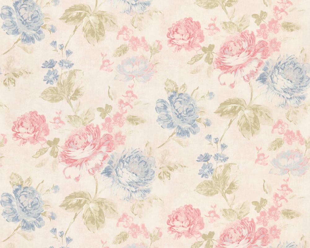 Обои виниловые на флизелиновой основе A.S.creation Graze 34773-1 Бежевый/Синий