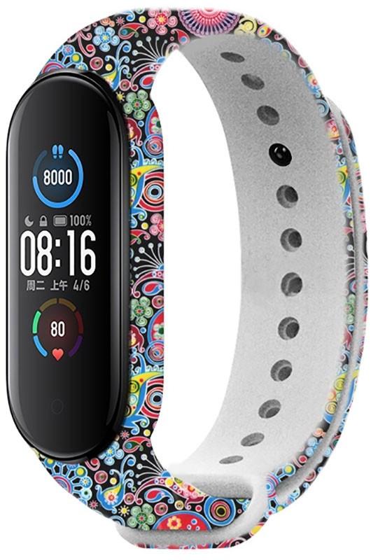 Ремінець UWatch TPU Replacement Print Design Wrist Strap for Mi Band 5/6/7 Suммer