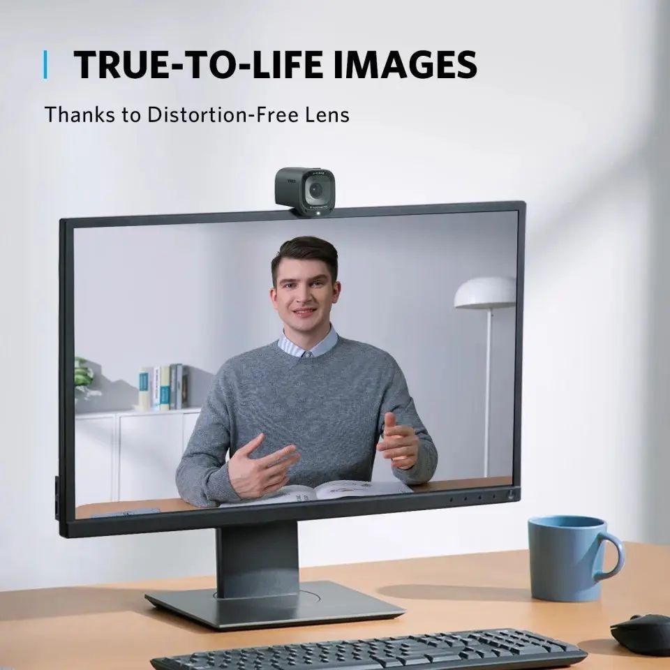 Веб-камера Anker PowerConf C200 2K со стерео микрофоном (2115698887) - фото 4 Веб-камера Anker PowerConf C200 2K со стерео микрофоном (2115698887) - фото 4