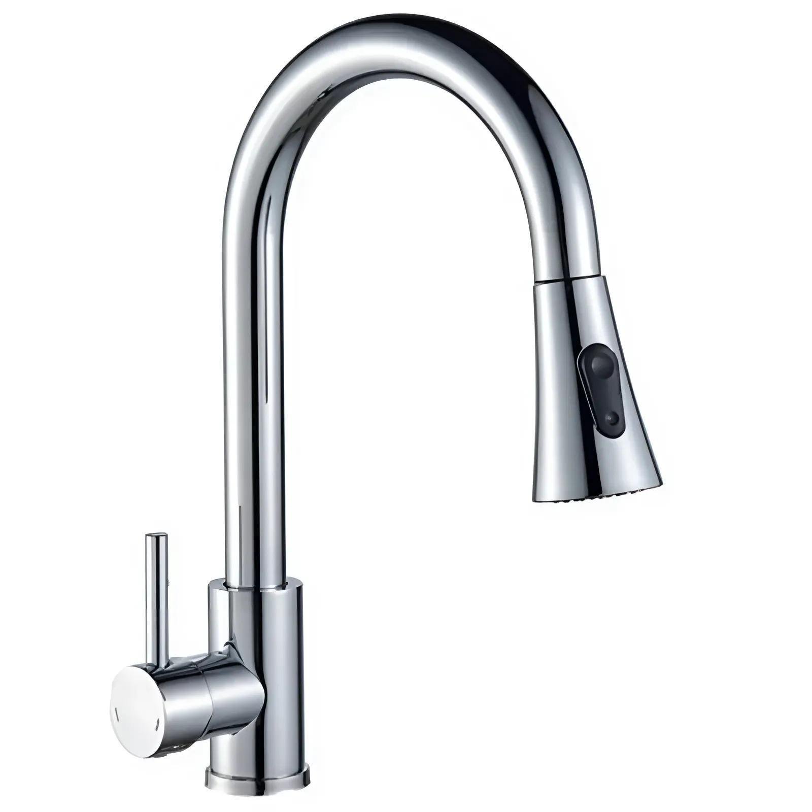 Смеситель для кухни Champion NEO-014 с выдвижной лейкой из нержавеющей стали Chrome (CH6539) Смеситель для кухни Champion NEO-014 с выдвижной лейкой из нержавеющей стали Chrome (CH6539)