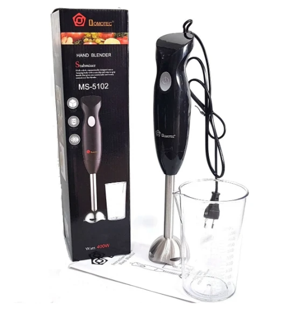 Блендер погружной Domotec MS-5102 400 Вт ручной Черный (GR-05290)