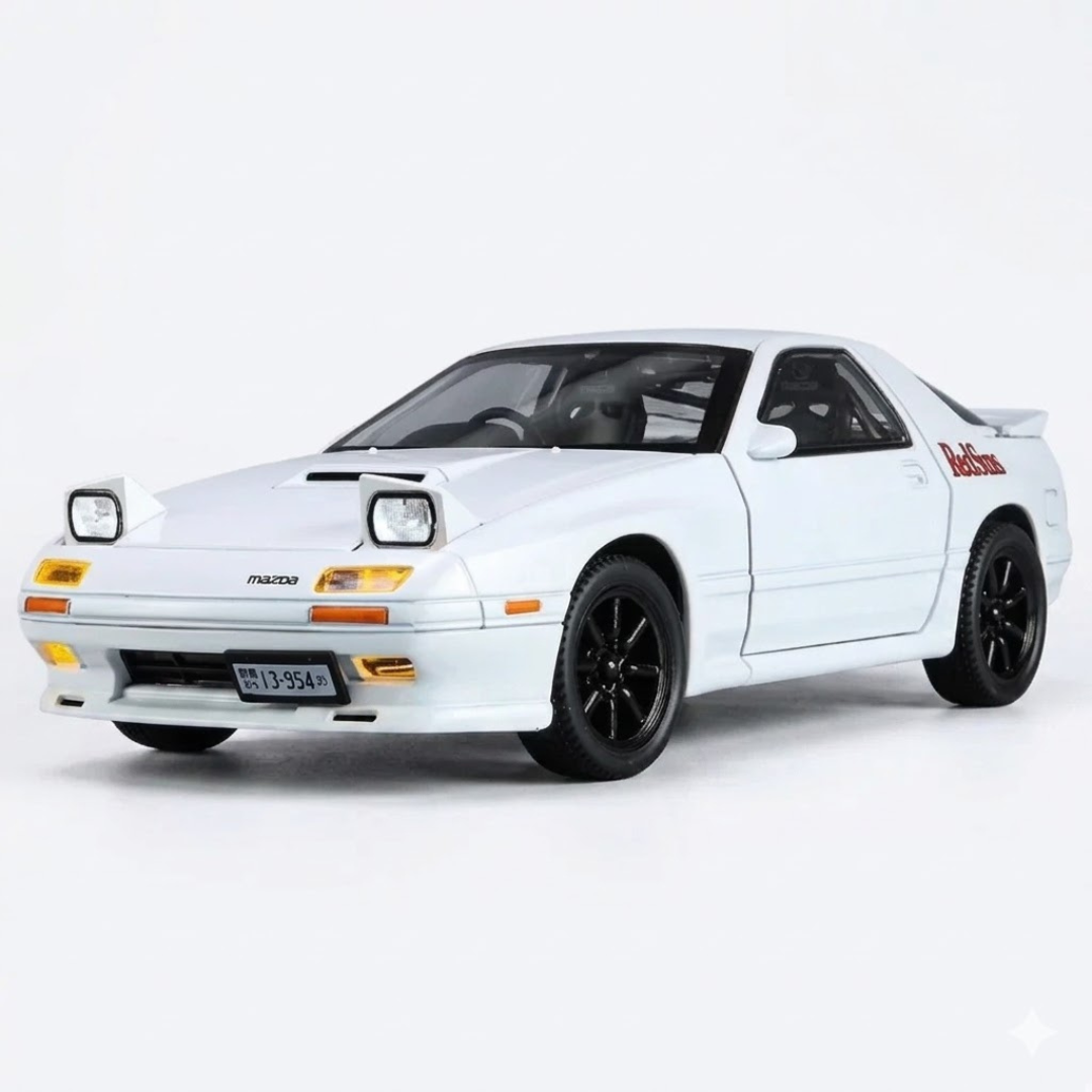 Игрушечная машинка Mazda RX-7 1:24 со световыми и звуковыми эффектами инерционна (Y02373)