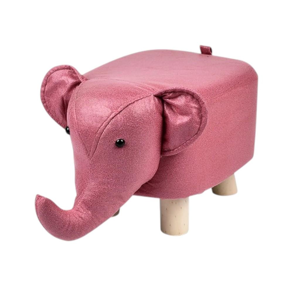 Пуфик для дитячої кімнати Stenson Animals Слон 28х50 см Рожевий (R33437) - фото 1
