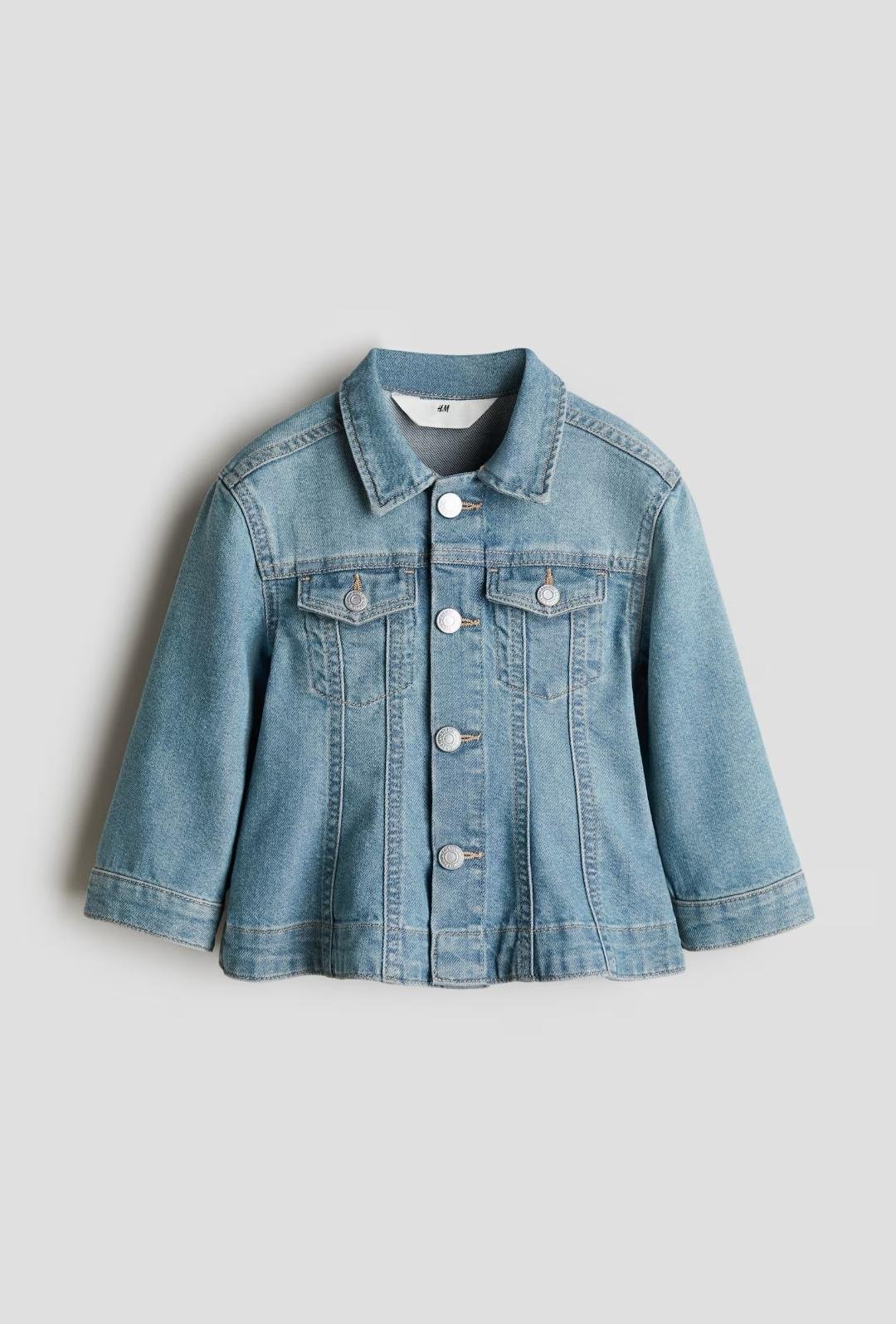 Куртка джинсова для дівчинки H&M 104 см Синій (25063006C)