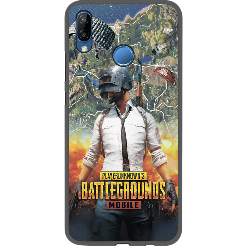 Чехол Boxface Huawei P20 Lite PUBG Mobile Черный силикон (33127-up2309-35158)