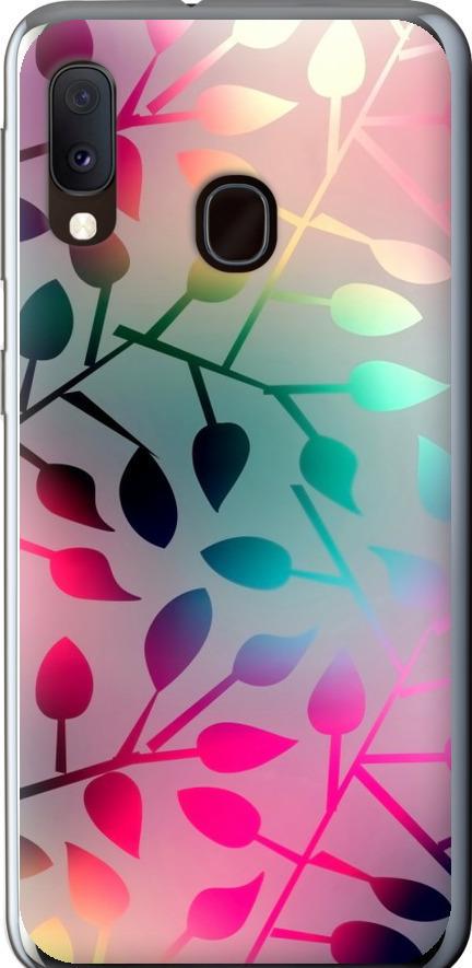 Чехол на Samsung Galaxy A20e A202F Листья (2235t-1709-42517)