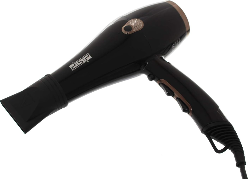 Фен для волос DSP 30088 с насадками для сушки и укладки 2200 Вт Черный (13944000) - фото 3 Фен для волос DSP 30088 с насадками для сушки и укладки 2200 Вт Черный (13944000) - фото 3