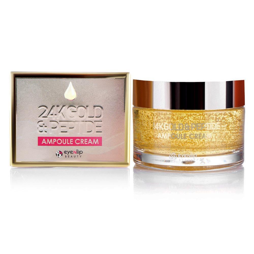 Крем ампульный антивозрастной Eyenlip 24K Gold & Peptide Ampoule Cream с золотом и пептидами 50 г (1495617308)