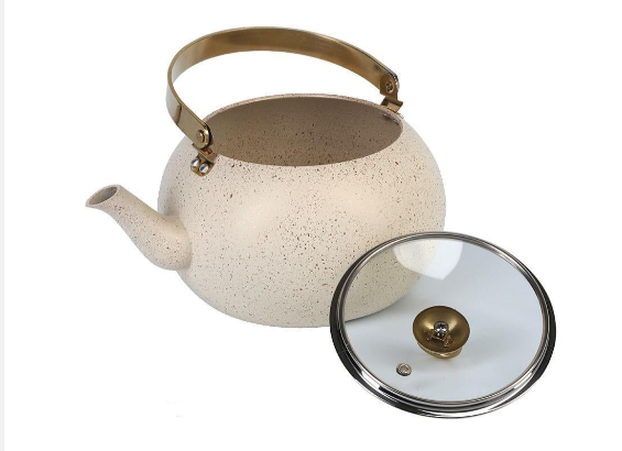 Чайник OMS 8212-S с гранитным антипригарным покрытием без индукции 1 л Ivory - фото 6 Чайник OMS 8212-S с гранитным антипригарным покрытием без индукции 1 л Ivory - фото 6