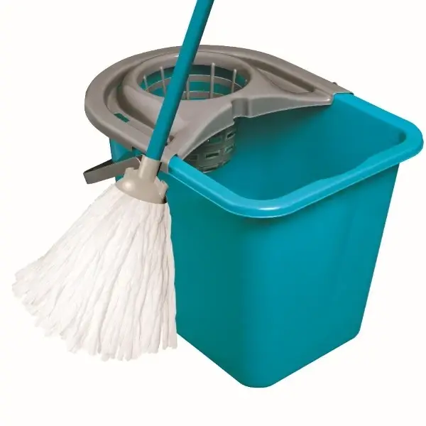 Набор для уборки швабра с ведром и системой отжима 14 л Синий (147-46-43023)