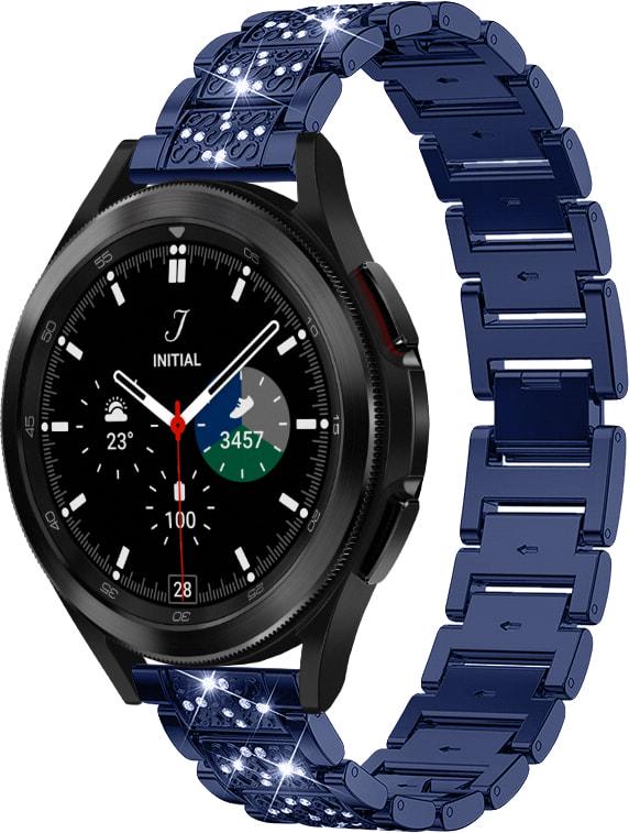 Браслет металлический Glam для Galaxy Watch 4 Classic 46 мм Blue (32795-28)