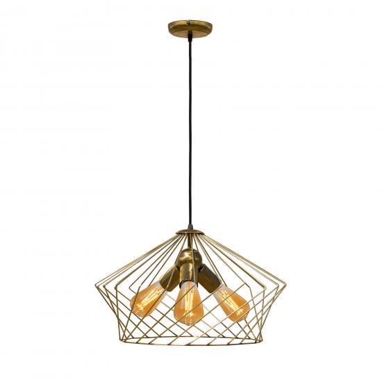 Подвесной светильник лофт MSK ELECTRIC Camelia NL 3329-3 BN Бронзовый (615629)