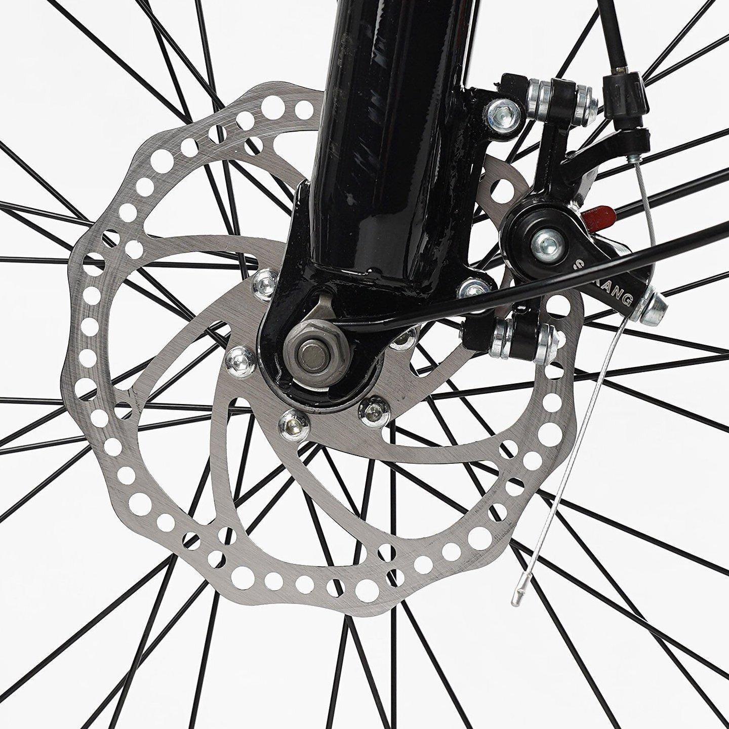 Велосипед городской Corso Viola с багажником рама 17"/26" Черно-розовый - фото 4 Велосипед городской Corso Viola с багажником рама 17"/26" Черно-розовый - фото 4