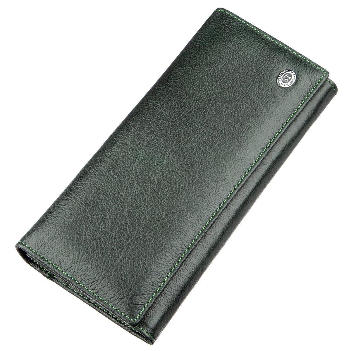 Кошелек ST Leather 18900 кожа Зеленый (31619)