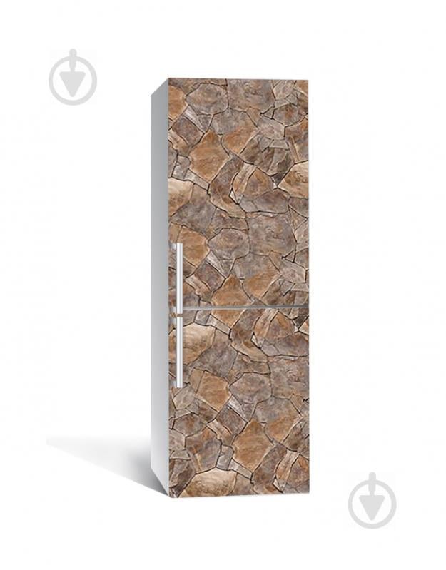 Наклейка на холодильник Zatarga «Мозайка из песчаника» 650х2000 мм виниловая 3Д наклейка декор на кухню