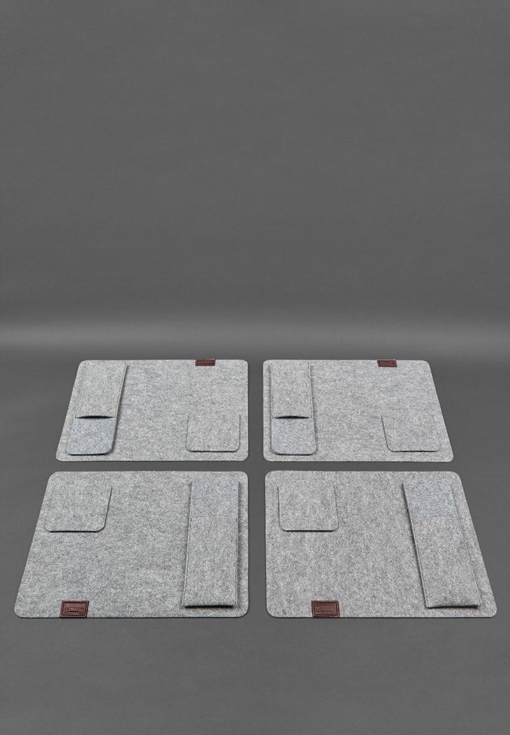 Набор для сервировки стола на 4 персоны Бордовый (A-028331) - фото 3