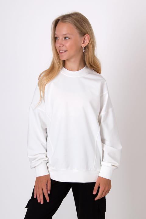 Свитшот детский базовый Mevis 5262-06 164 см Молочный