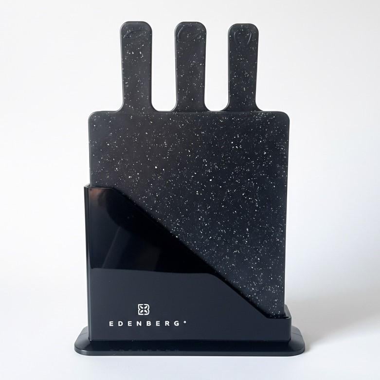 Набір обробних дощок Edenberg EB-11981 граніт на підставці 3 шт. Чорний (31758273)