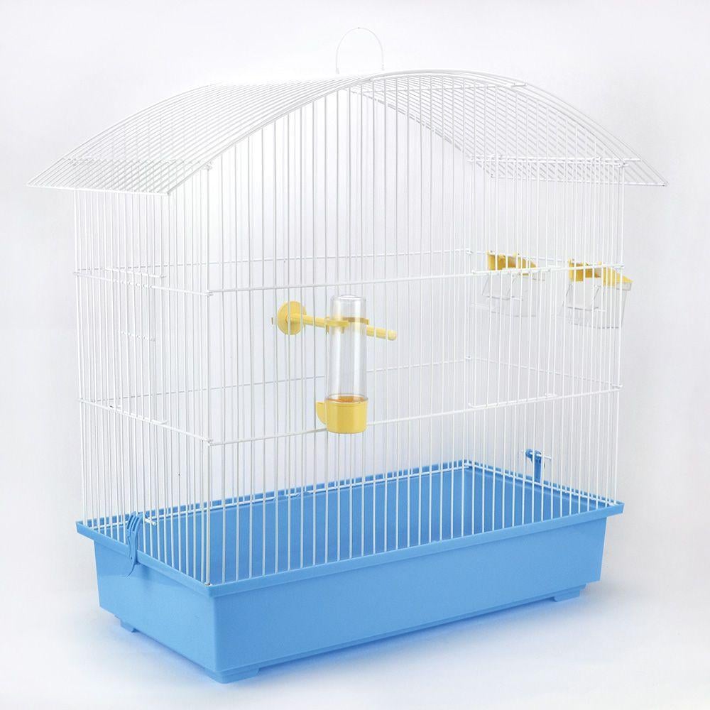 Клітка для птахів Омега цинк покриття 62x66x31,5 см Блакитний (A-014663) - фото 1 Клітка для птахів Омега цинк покриття 62x66x31,5 см Блакитний (A-014663) - фото 1