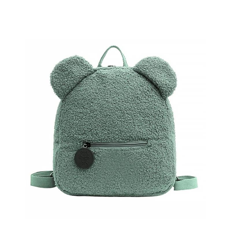 Дитячий рюкзак 6791 на одне відділення із зовнішньою кишенею ремінцем і вушками Green Дитячий рюкзак 6791 на одне відділення із зовнішньою кишенею ремінцем і вушками Green