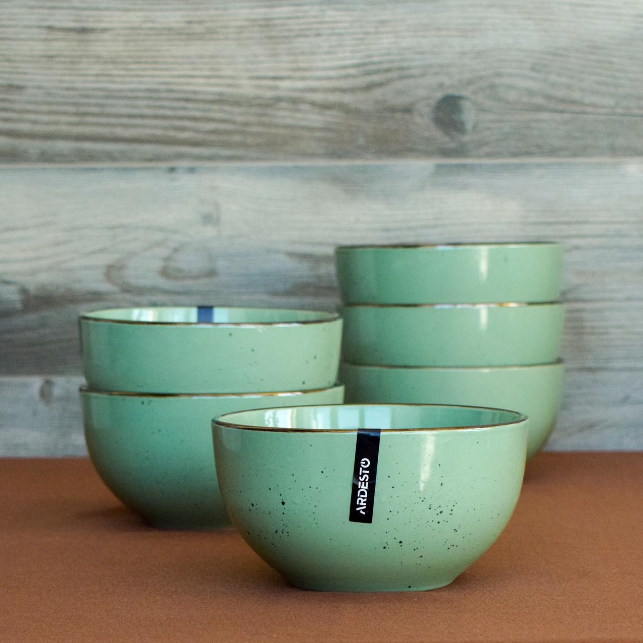 Сервіз Ardesto bagheria Pastel green 24 предметів (26772531) - фото 6