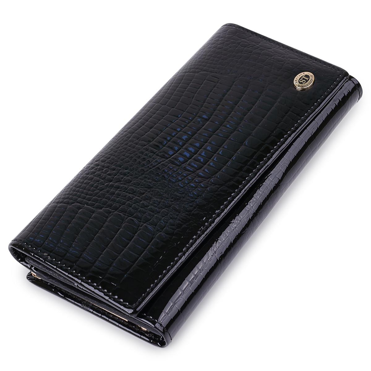 Кошелек женский ST Leather 18299 из натуральной кожи Черный