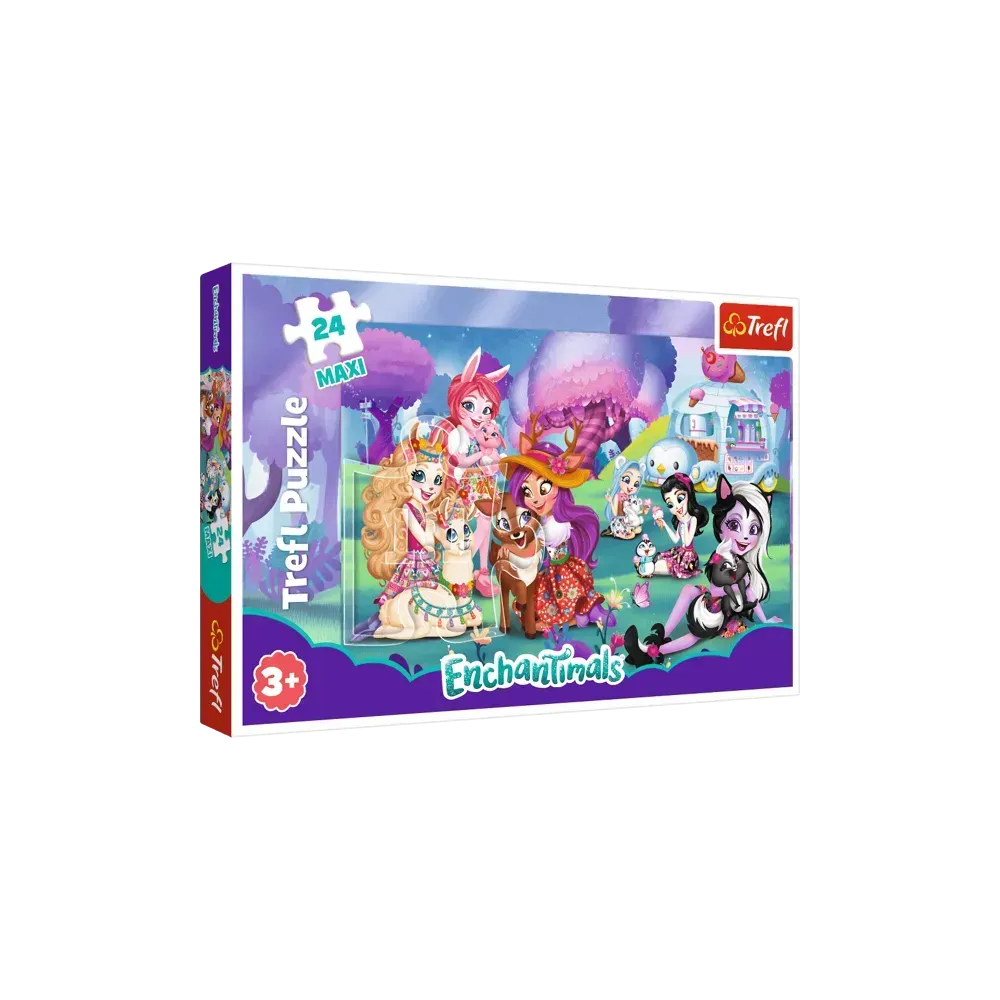 Пазли Trefl MAXI Світ Enchantimals Hasbro з картону на 24 ел. Різнокольоровий (150-98-14315)