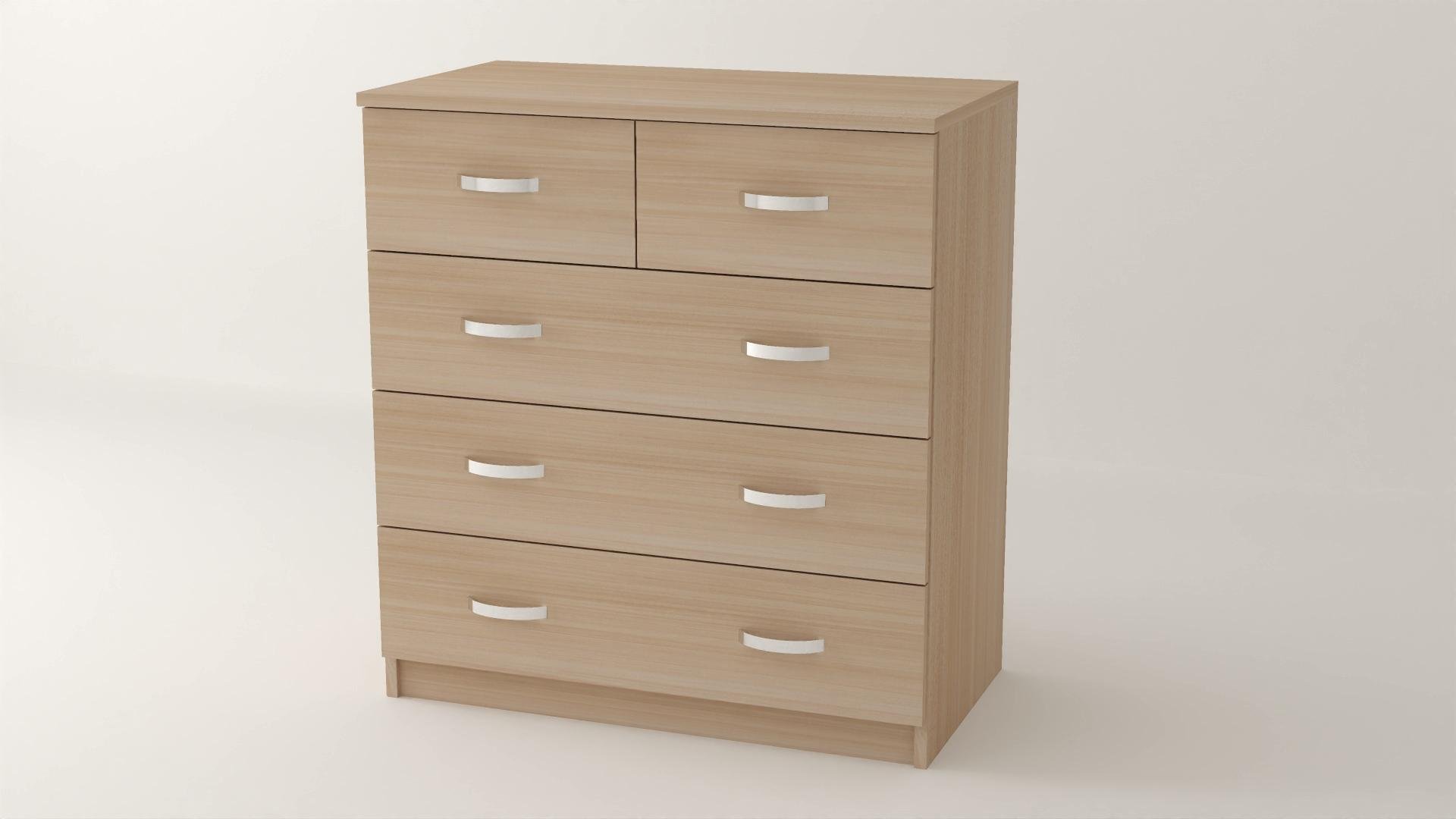 Комод Алекса ВК-33 110х50х90 см Дуб молочный (61762) - фото 1 Комод Алекса ВК-33 110х50х90 см Дуб молочный (61762) - фото 1