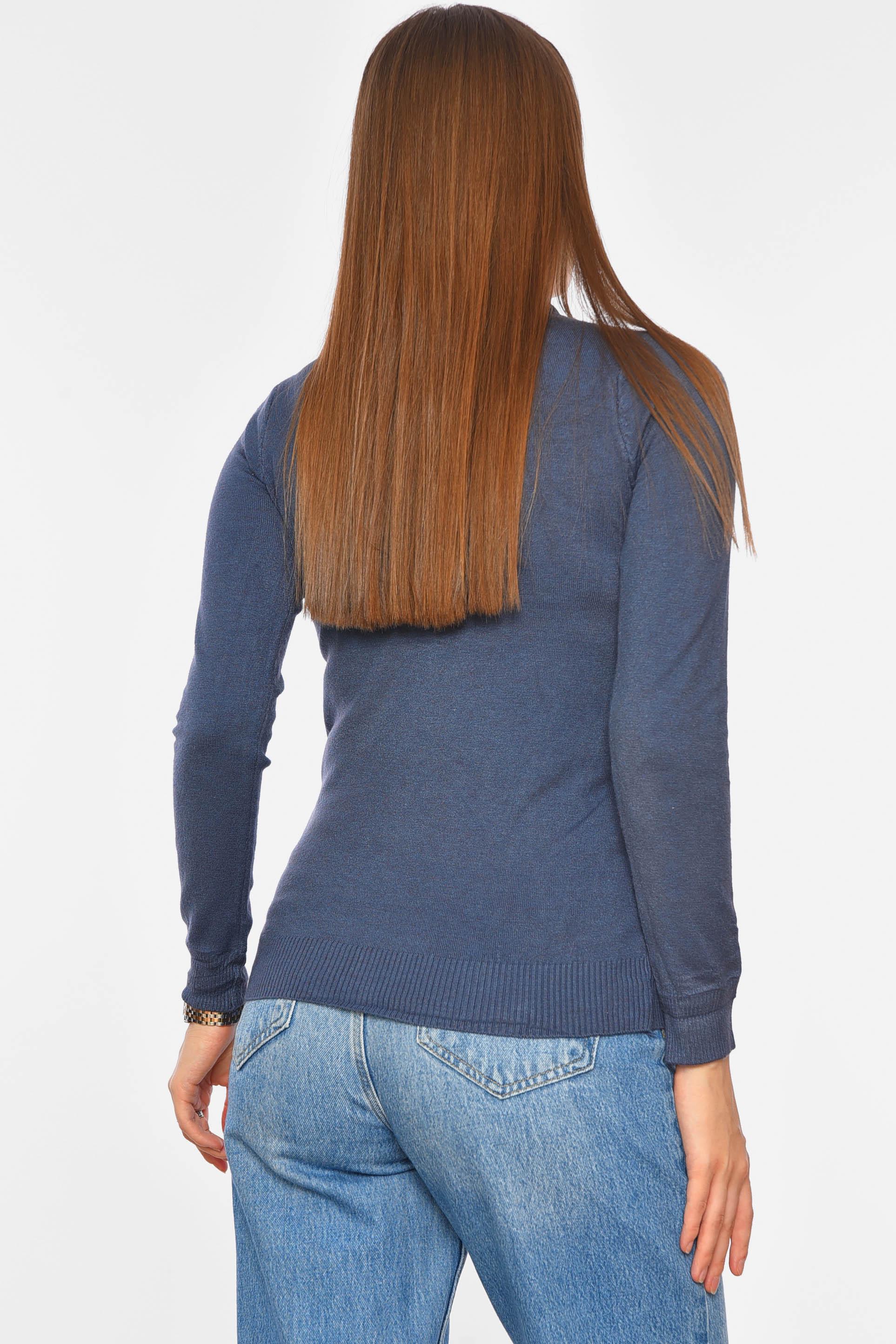 Гольф трикотажний жіночий S-M Синій (191837) - фото 3