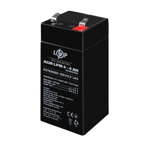 Аккумуляторная батарея AGM свинцово-кислотная 4V 4Ah (32108) Аккумуляторная батарея AGM свинцово-кислотная 4V 4Ah (32108)