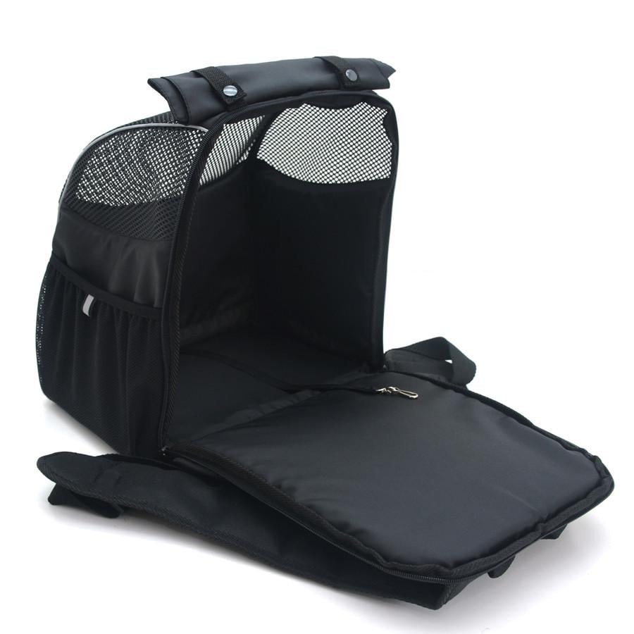 Рюкзак для переноски котов и собак Zoo-hunt Турист №0 16х26х30 см Черный - фото 5 Рюкзак для переноски котов и собак Zoo-hunt Турист №0 16х26х30 см Черный - фото 5