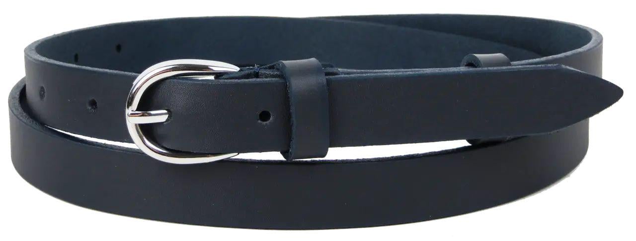 Ремінь жіночий Skipper шкіряний Темно-синій (1634-20)