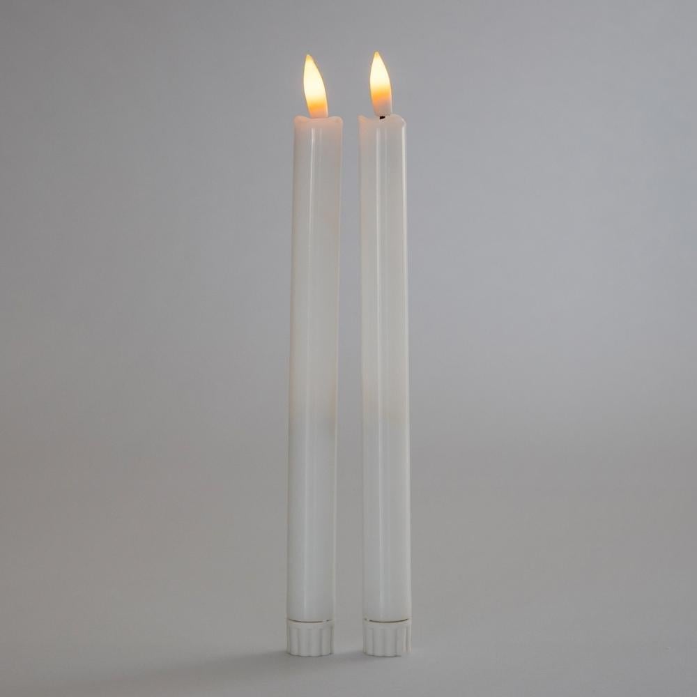 Набор свечей LED 26 см 2 шт. Белый