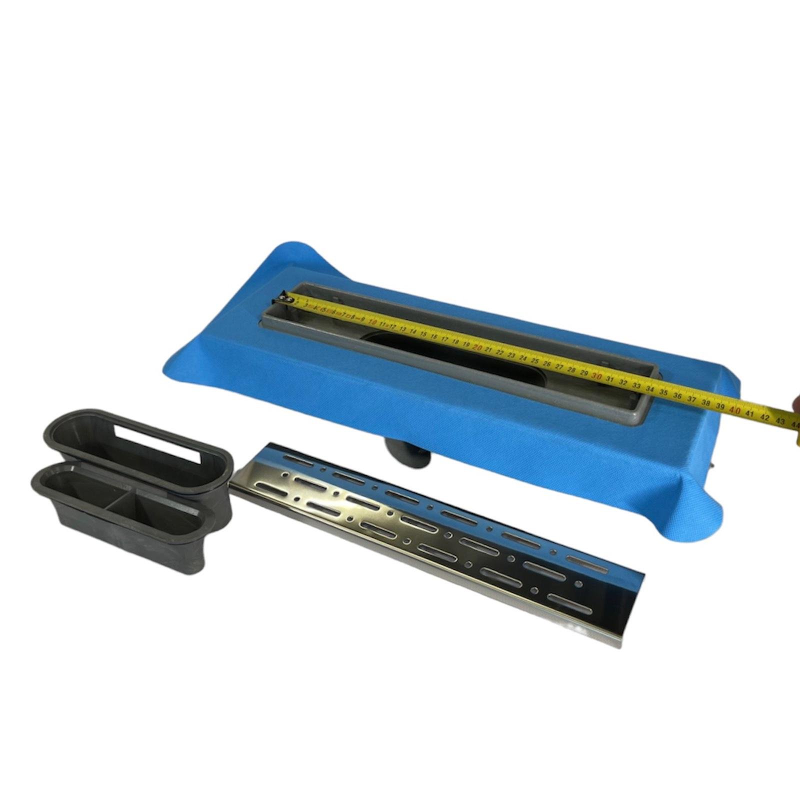 Трап лінійний MAXIFLOW Standart line 33 cм з решіткою Дощ (4022.TY050K.033) - фото 4