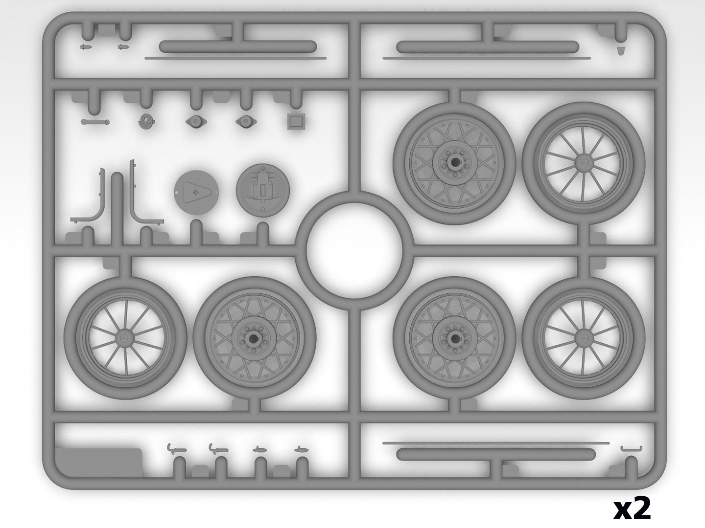 Сборная модель ICM A Standard Phaeton Американский легковой автомобиль 1930-е годы (24051) - фото 8