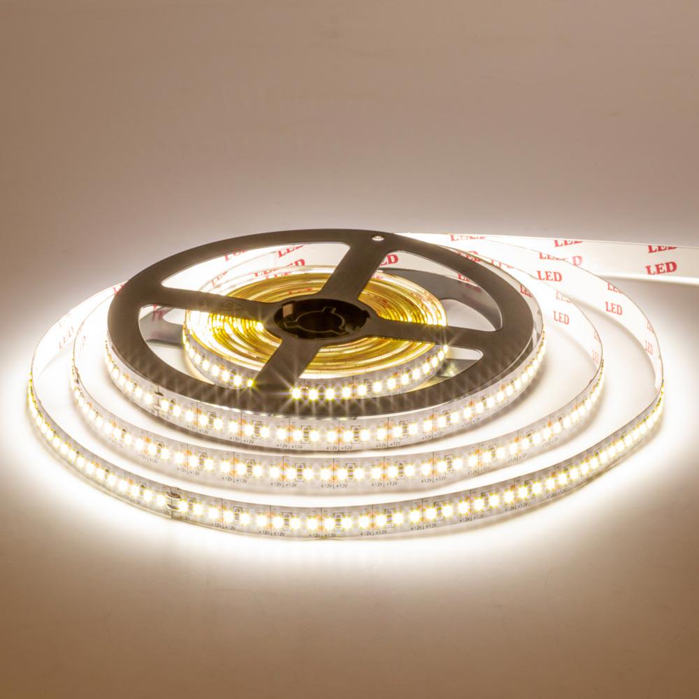 Светодиодная линейка AVT 18W 3014WW-12 12V SMD3014 204LED/м IP20 5 м Белый теплый (1010562)